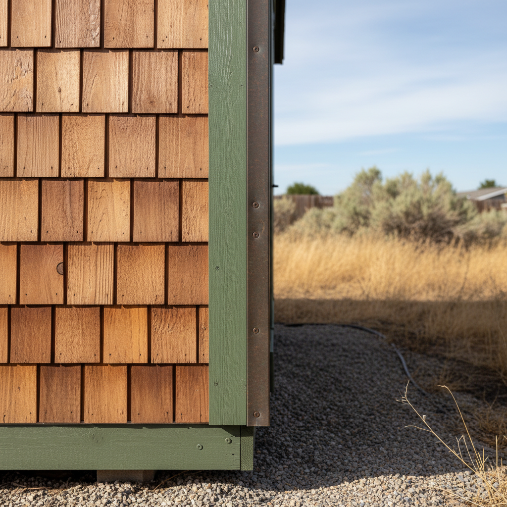 Completed custom shed design work at a residential property in Moses Lake, WA