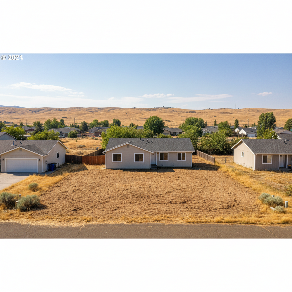 Completed lot clearing work at a residential property in Kennewick, WA