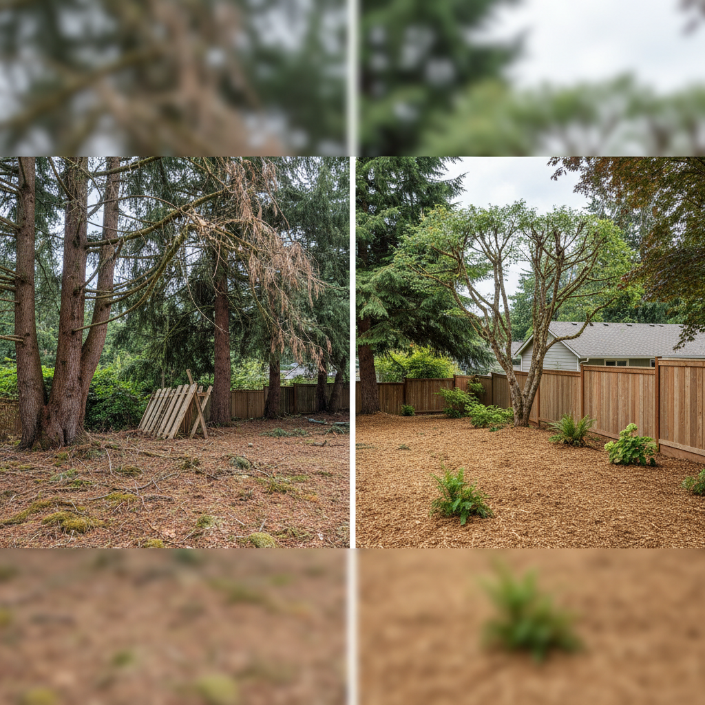 Completed tree health & care work at a residential property in Tacoma, WA