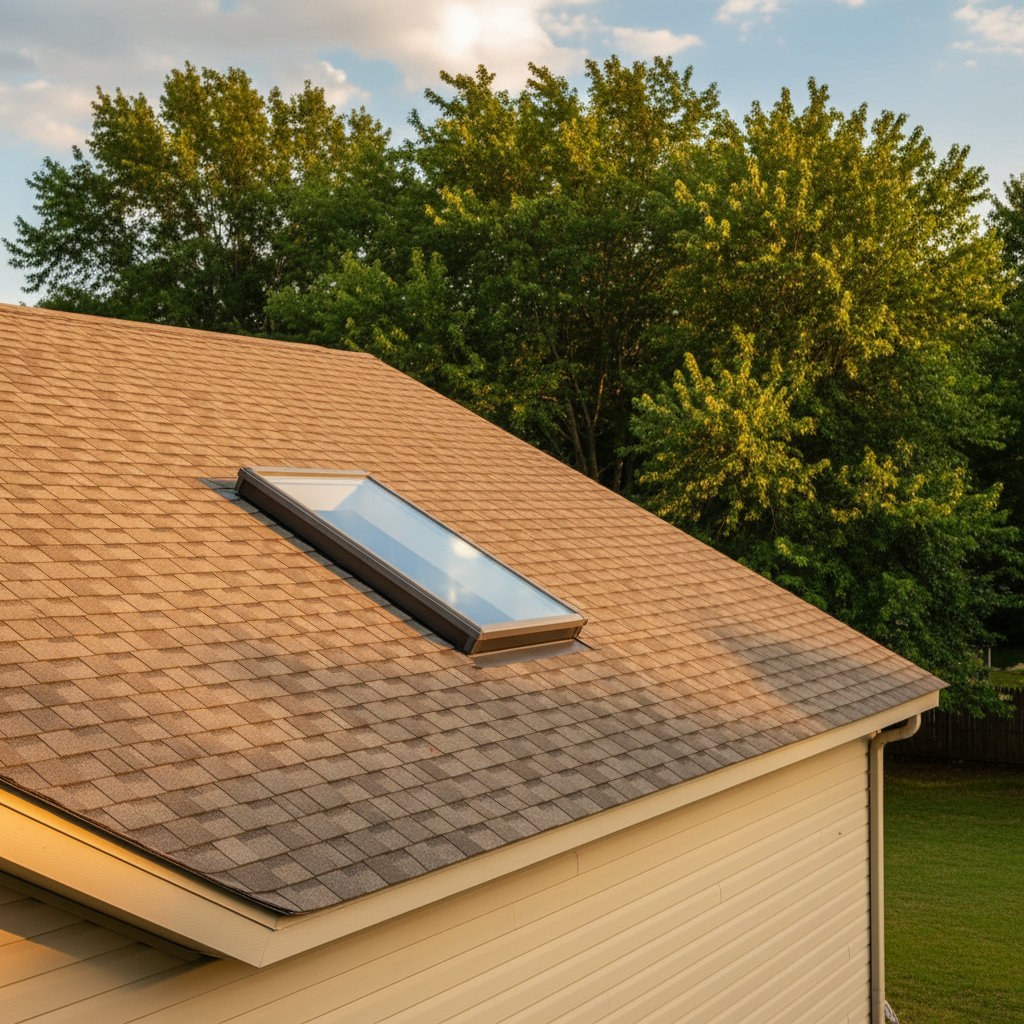 Completed skylight installation work at a residential property in Guymon, OK