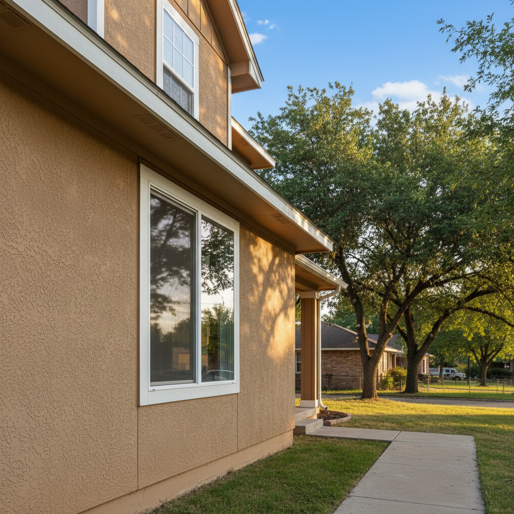 Completed storm window installation work at a residential property in Guymon, OK