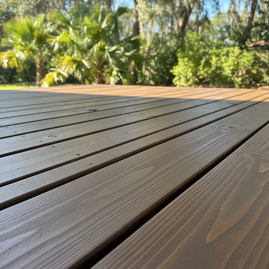 Completed deck painting & staining work at a residential property in Orlando, FL