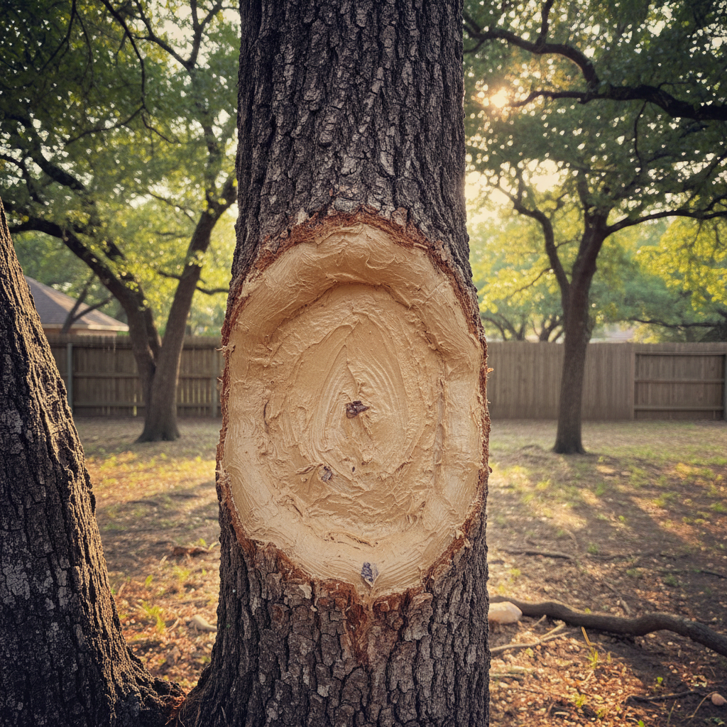 Completed tree health & care work at a residential property in Hondo, TX