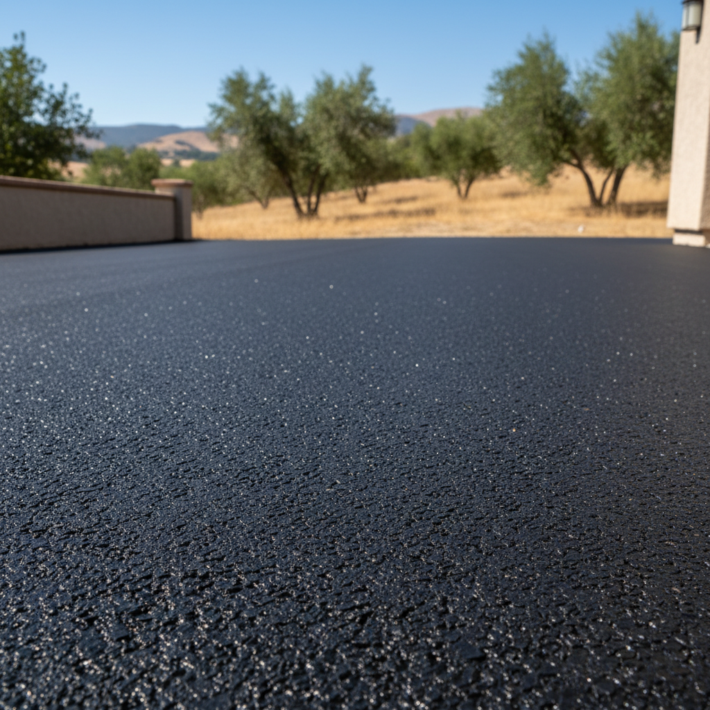 Completed commercial asphalt work at a residential property in Tracy, CA
