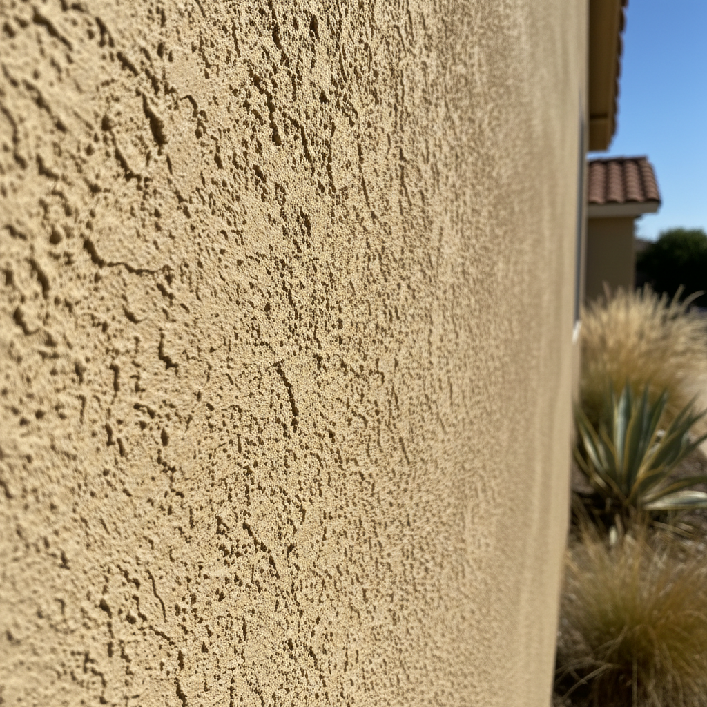 Completed stucco replacement work at a residential property in Hemet, CA