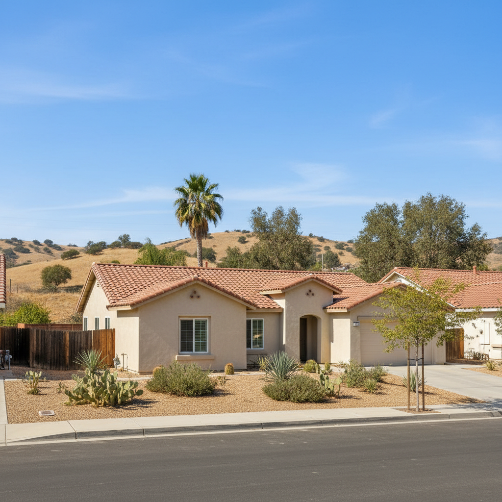Completed stucco redashing work at a residential property in Hemet, CA