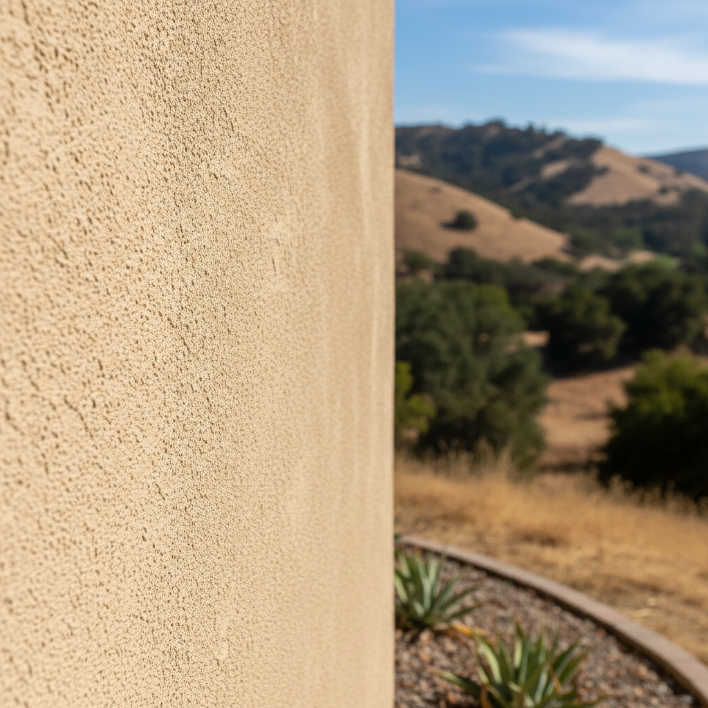 Completed stucco removal work at a residential property in Walnut, CA
