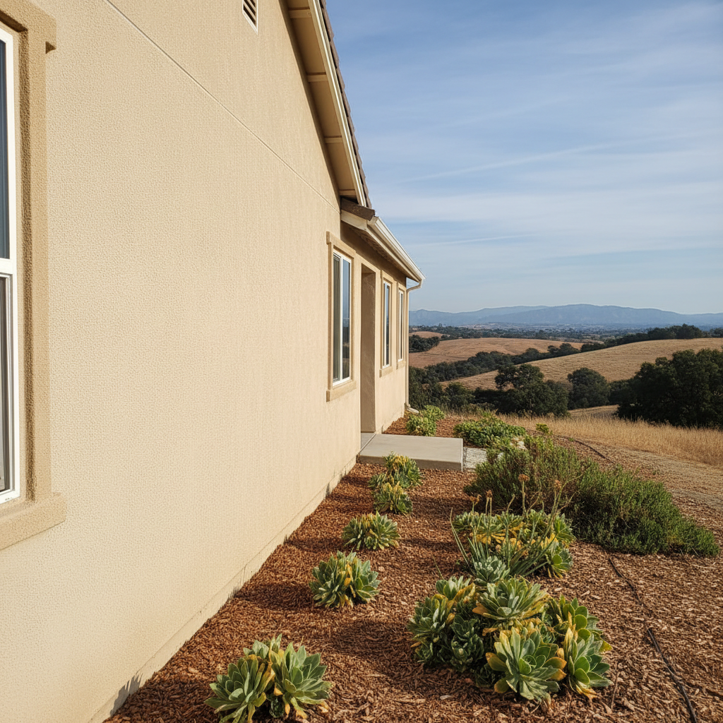 Completed stucco removal work at a residential property in Murrieta, CA