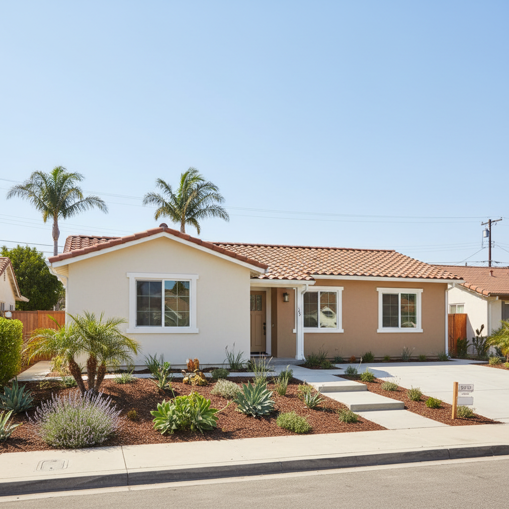 Completed eifs installation work at a residential property in Torrance, CA