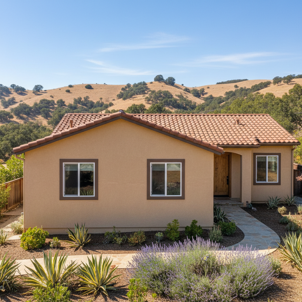 Completed residential stucco work at a residential property in Ventura, CA