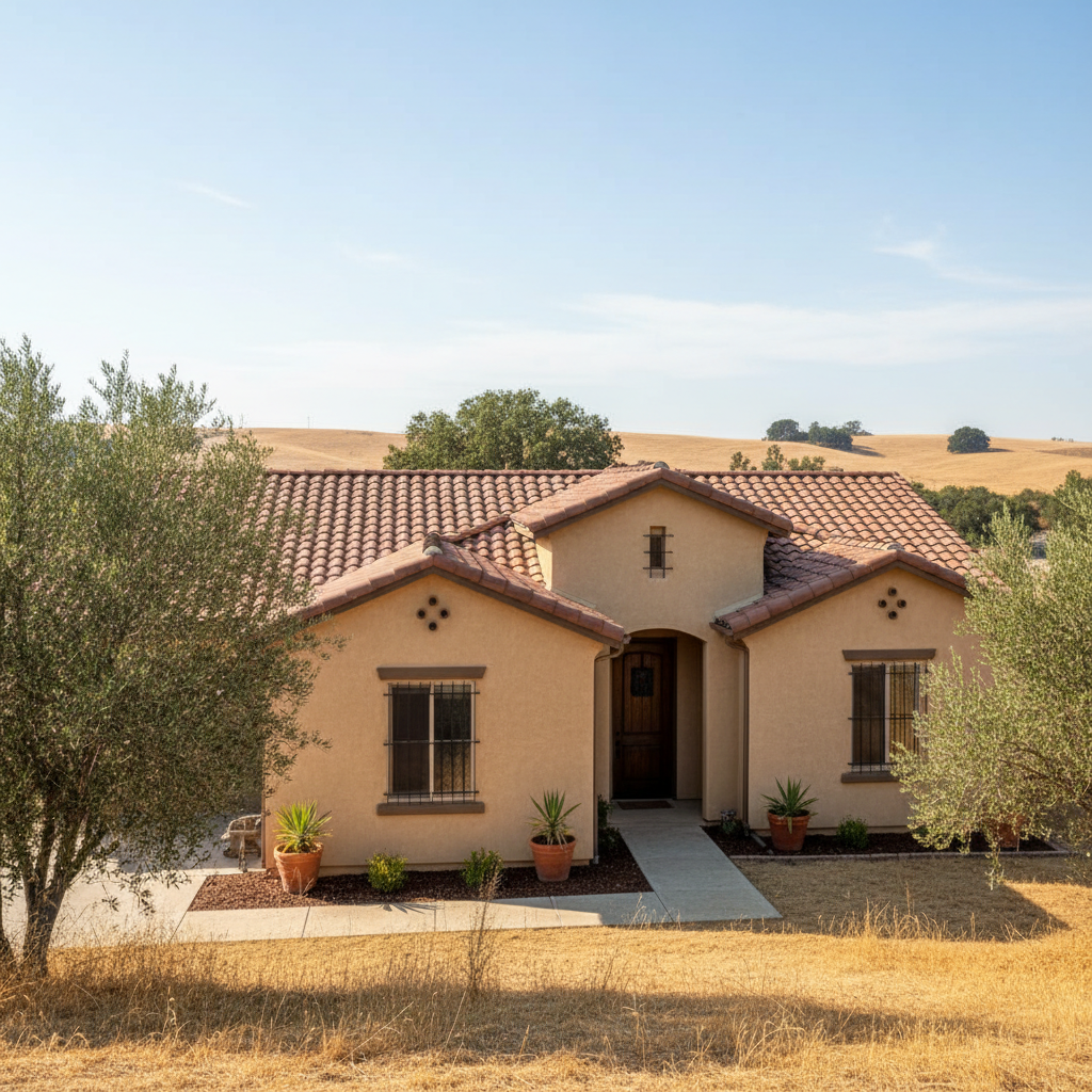 Completed stucco redashing work at a residential property in Visalia, CA