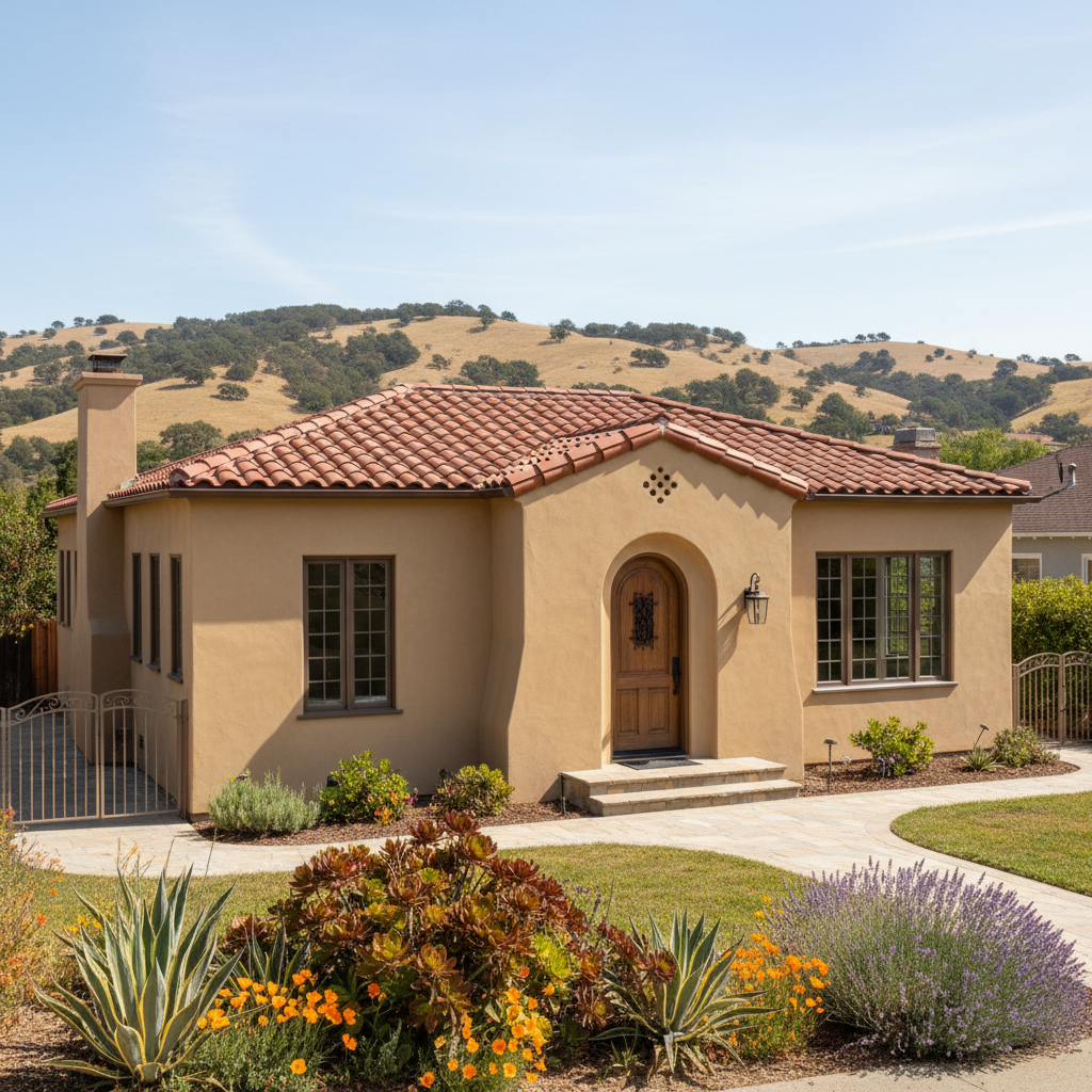 Completed stucco installation work at a residential property in Vallejo, CA
