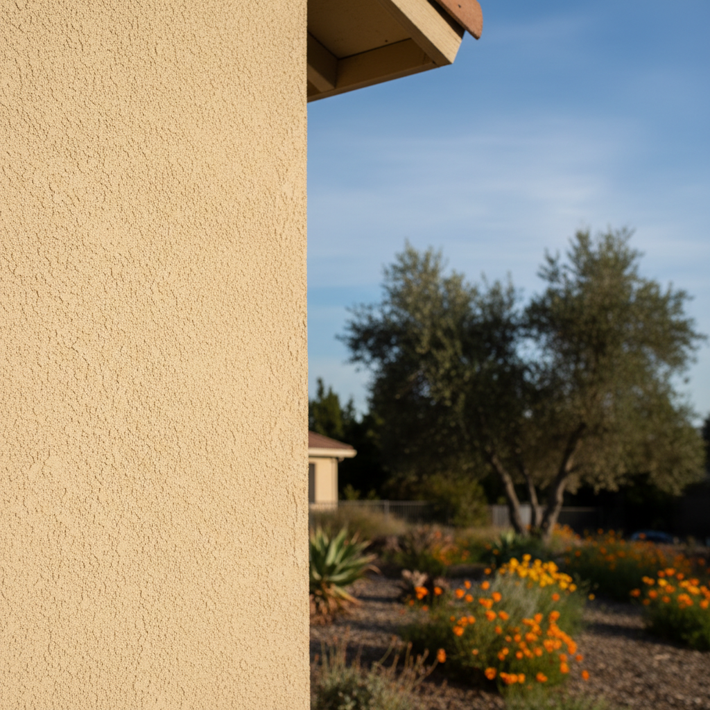 Completed residential stucco work at a residential property in Santa Maria, CA