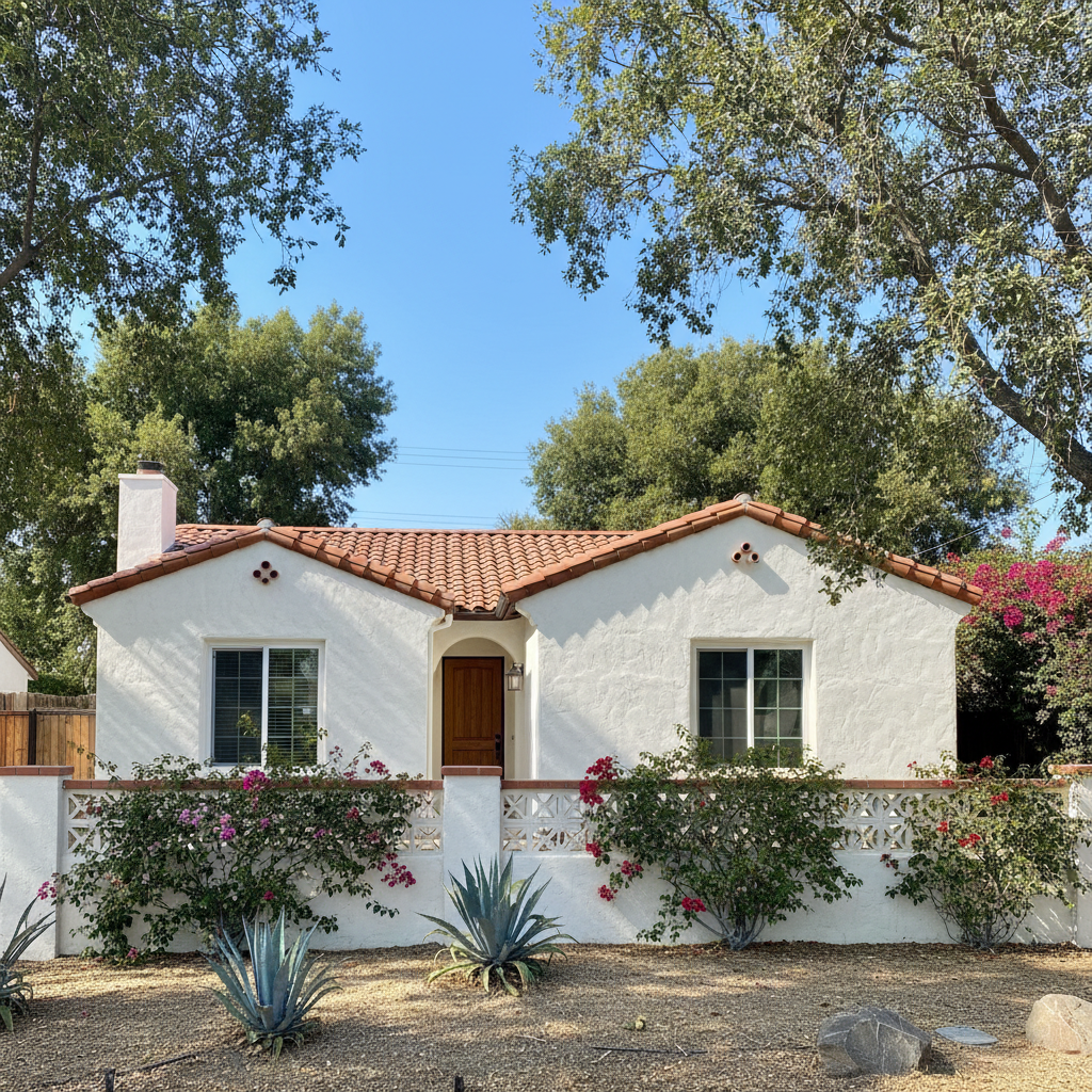 Completed stucco replacement work at a residential property in La Mesa, CA