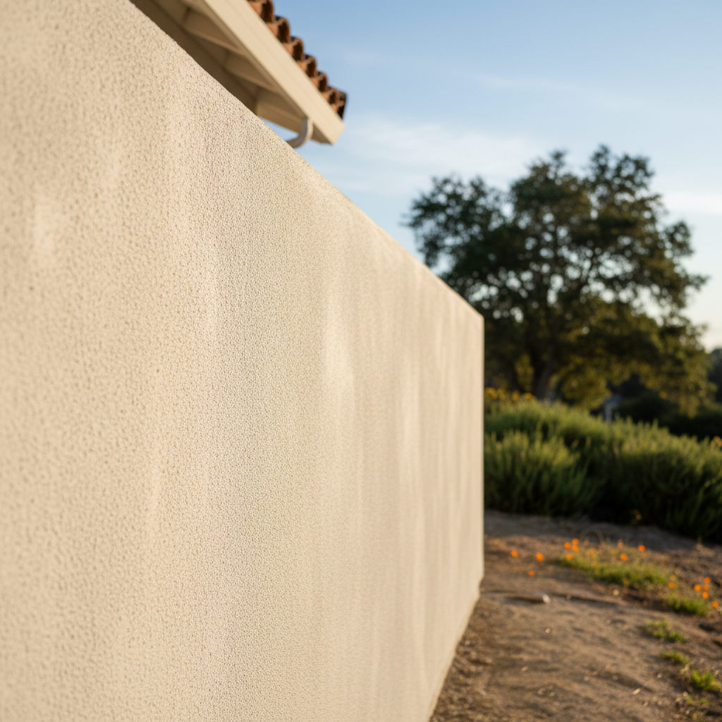 Completed stucco removal work at a residential property in San Mateo, CA
