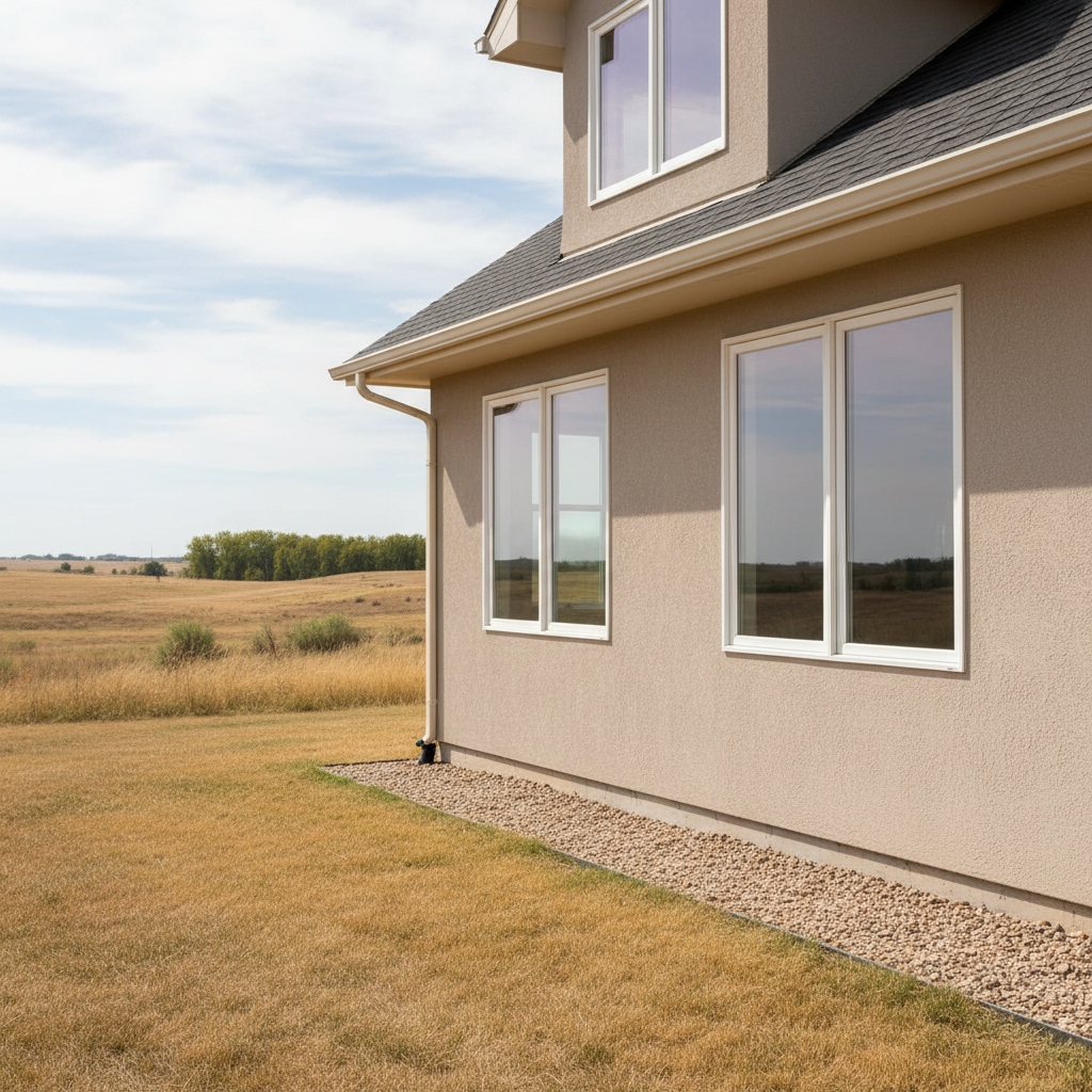 Completed window installation work at a residential property in Dodge City, KS