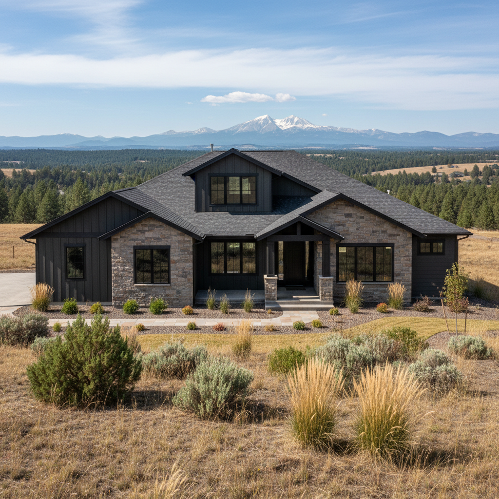 Completed custom home building work at a residential property in Redmond, OR
