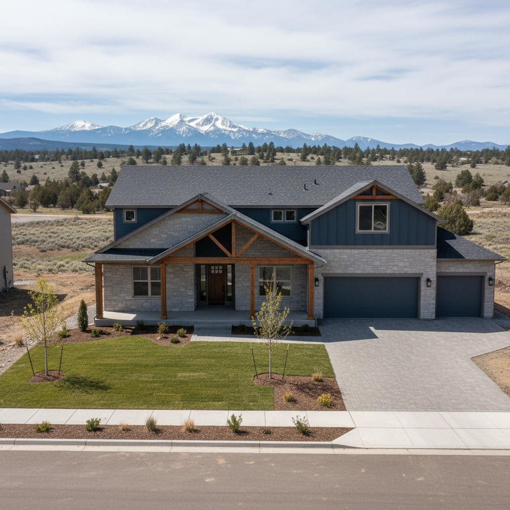 Completed production home building work at a residential property in Redmond, OR
