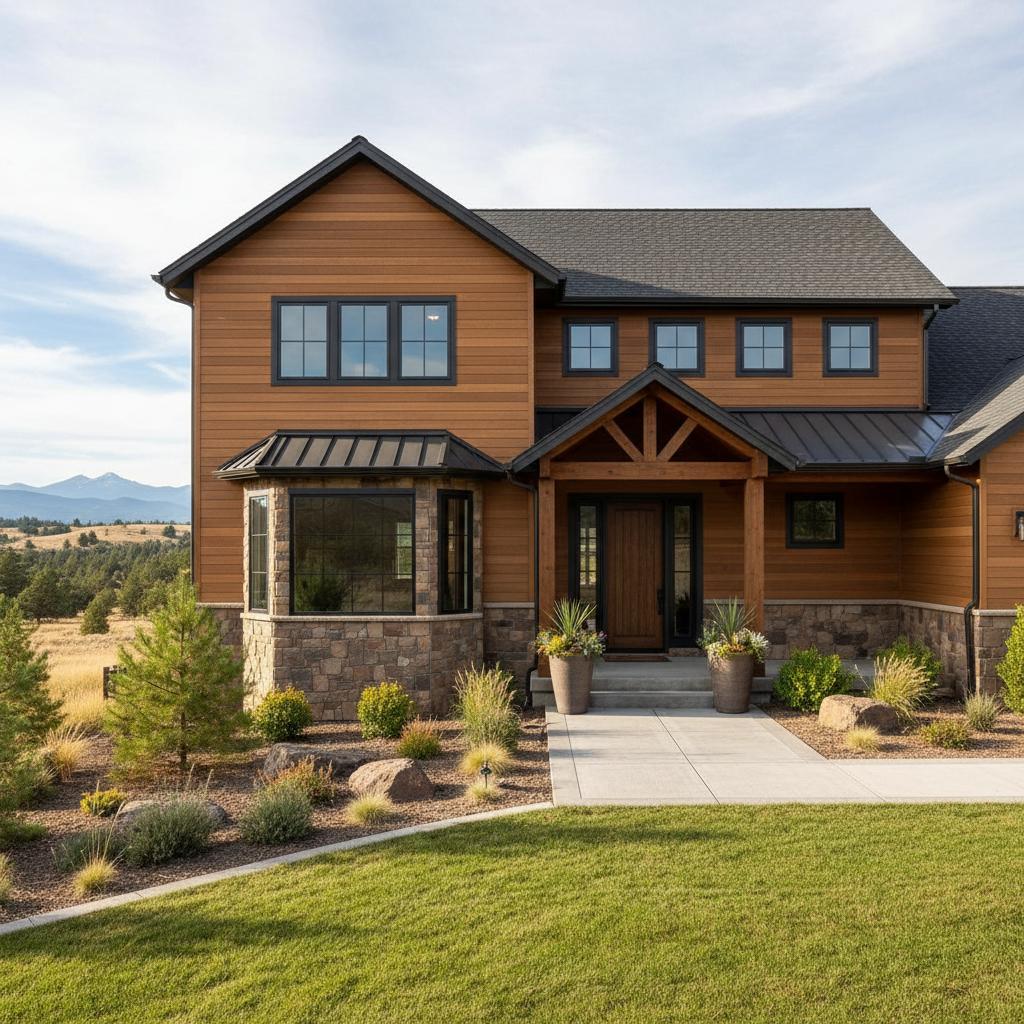 Completed exterior finishing work at a residential property in Redmond, OR