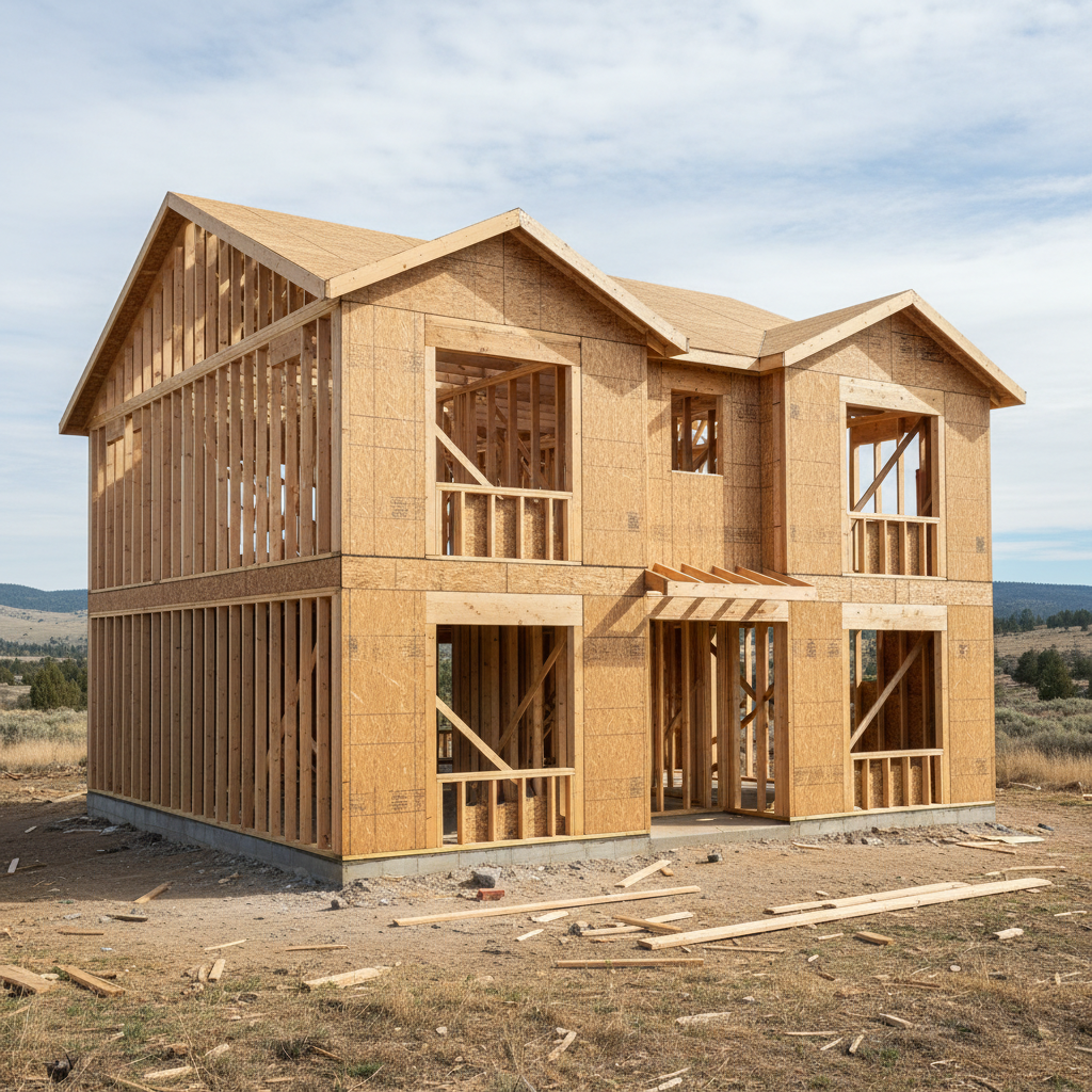 Completed framing work at a residential property in Redmond, OR