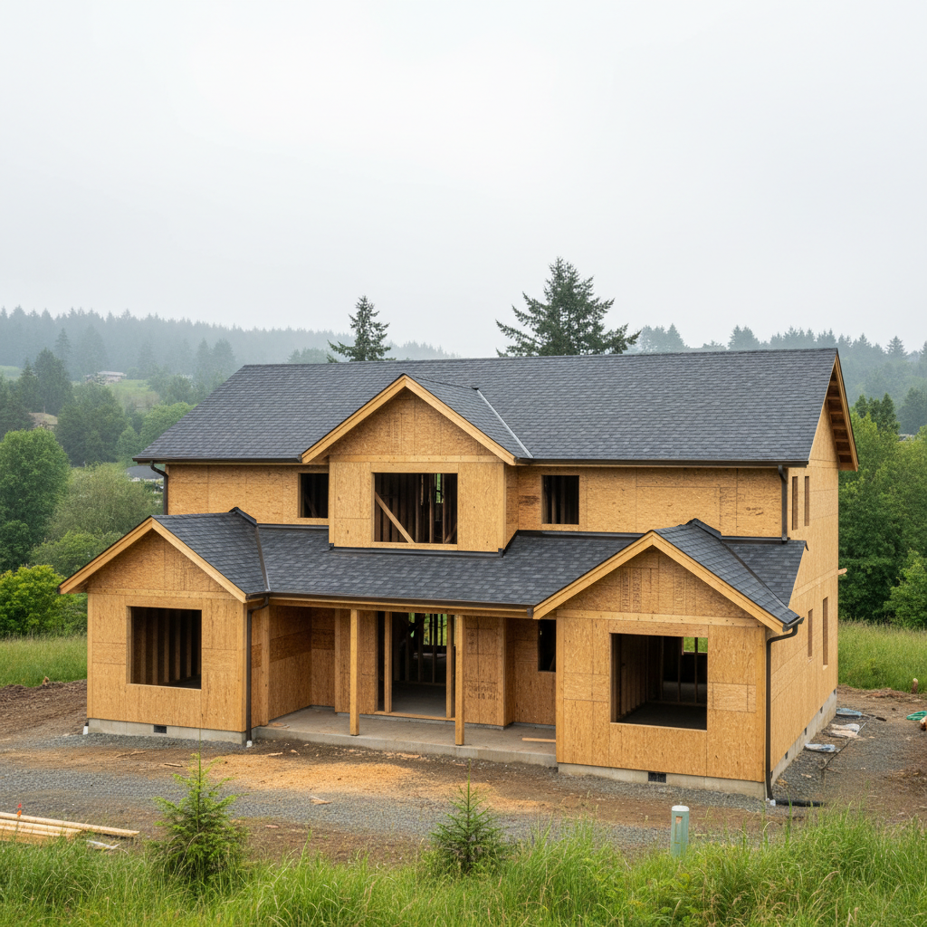 Completed framing & roofing work at a residential property in Hillsboro, OR