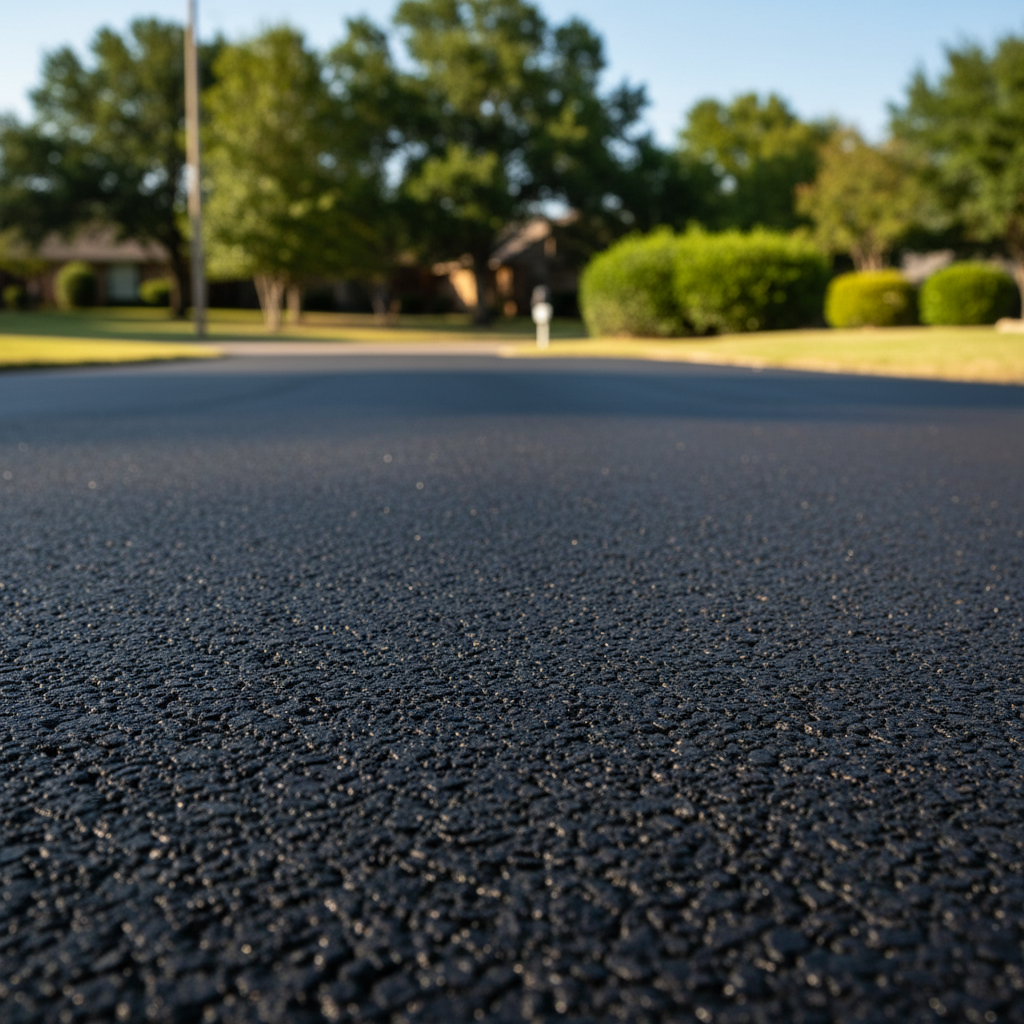 Completed residential asphalt work at a residential property in Irving, TX