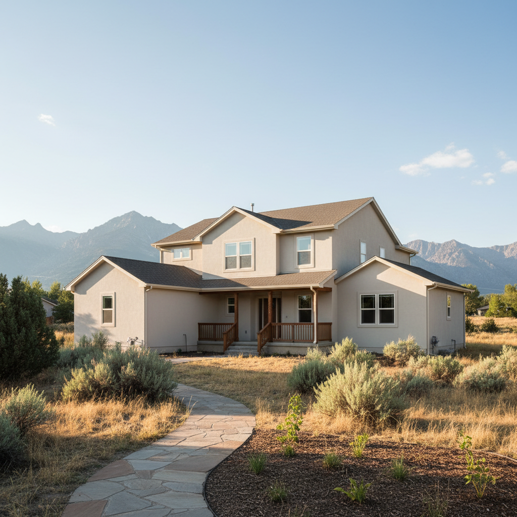 Completed stucco removal work at a residential property in Salt Lake City, UT