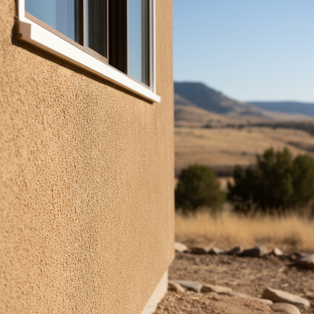 Completed residential stucco work at a residential property in Salt Lake City, UT