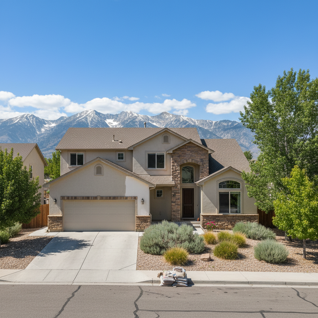 Completed stucco repair work at a residential property in Salt Lake City, UT