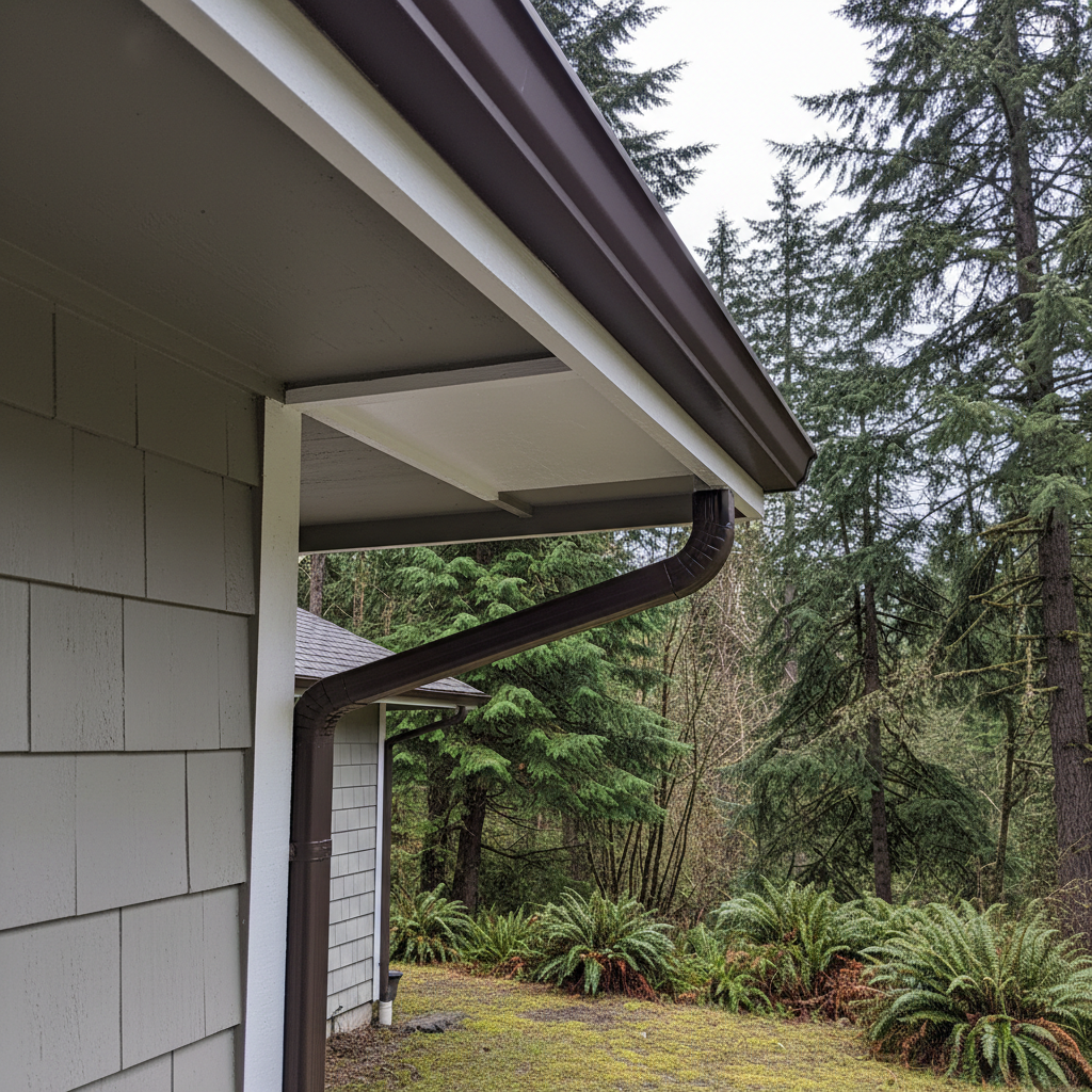 Completed soffit repair work at a residential property in Bothell, WA
