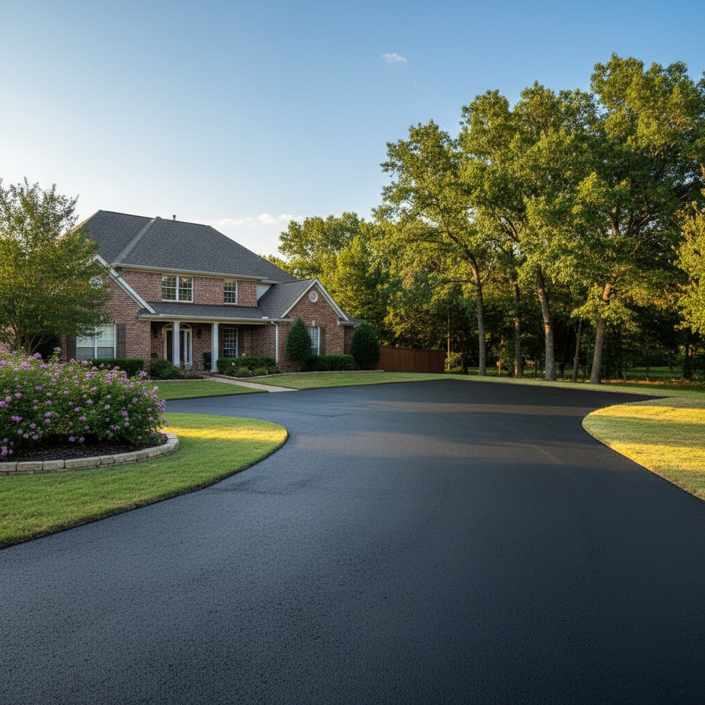 Completed slurry coating work at a residential property in Dallas, TX