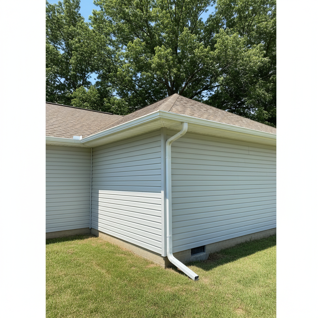 Completed soffit repair work at a residential property in Louisburg, NC