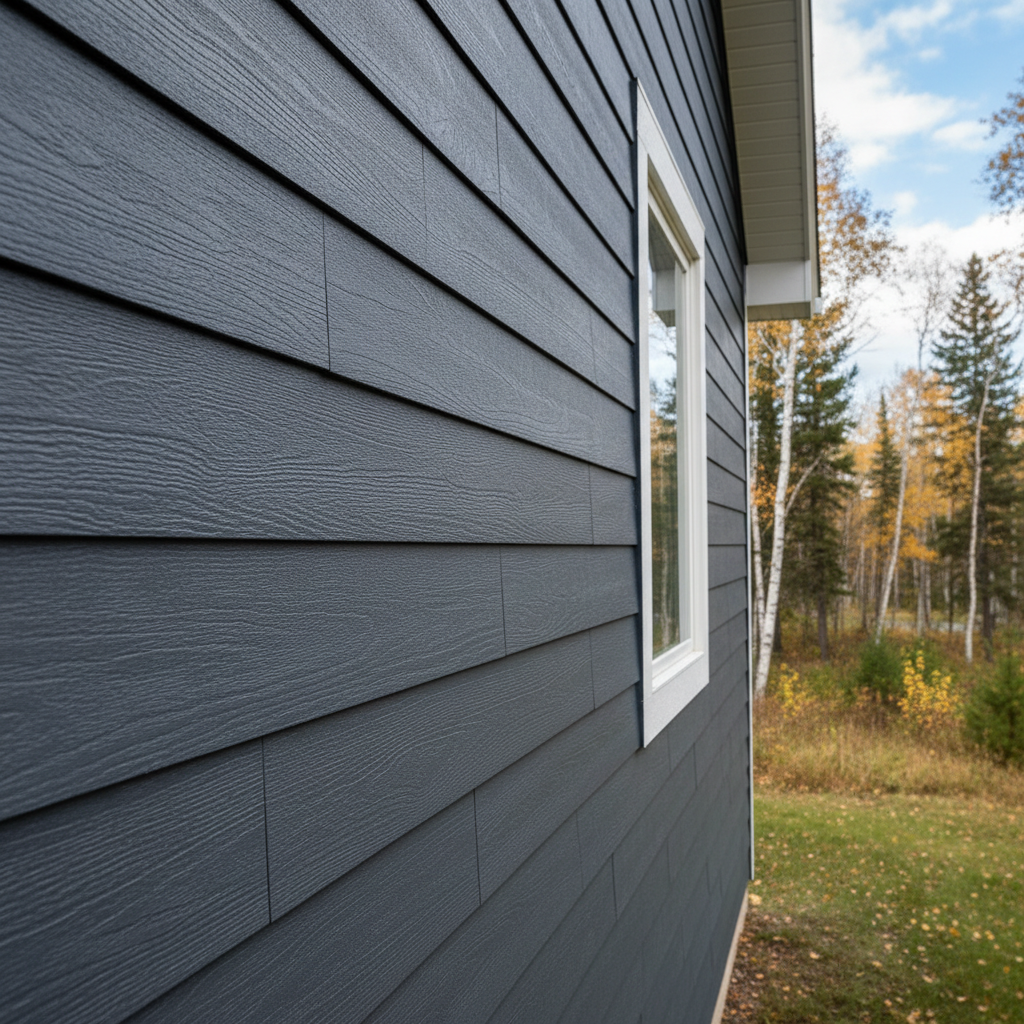 Completed siding installation work at a residential property in Hermantown, MN