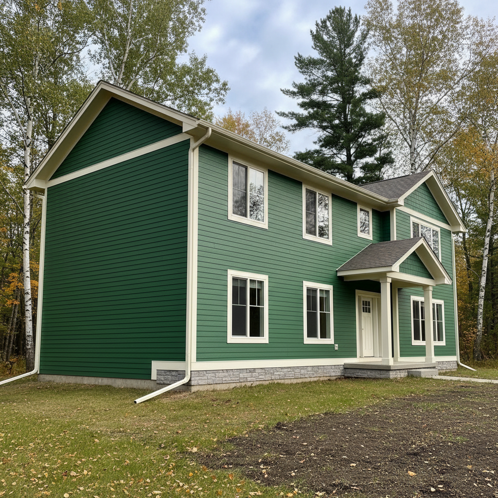 Completed james hardie siding work at a residential property in Cloquet, MN