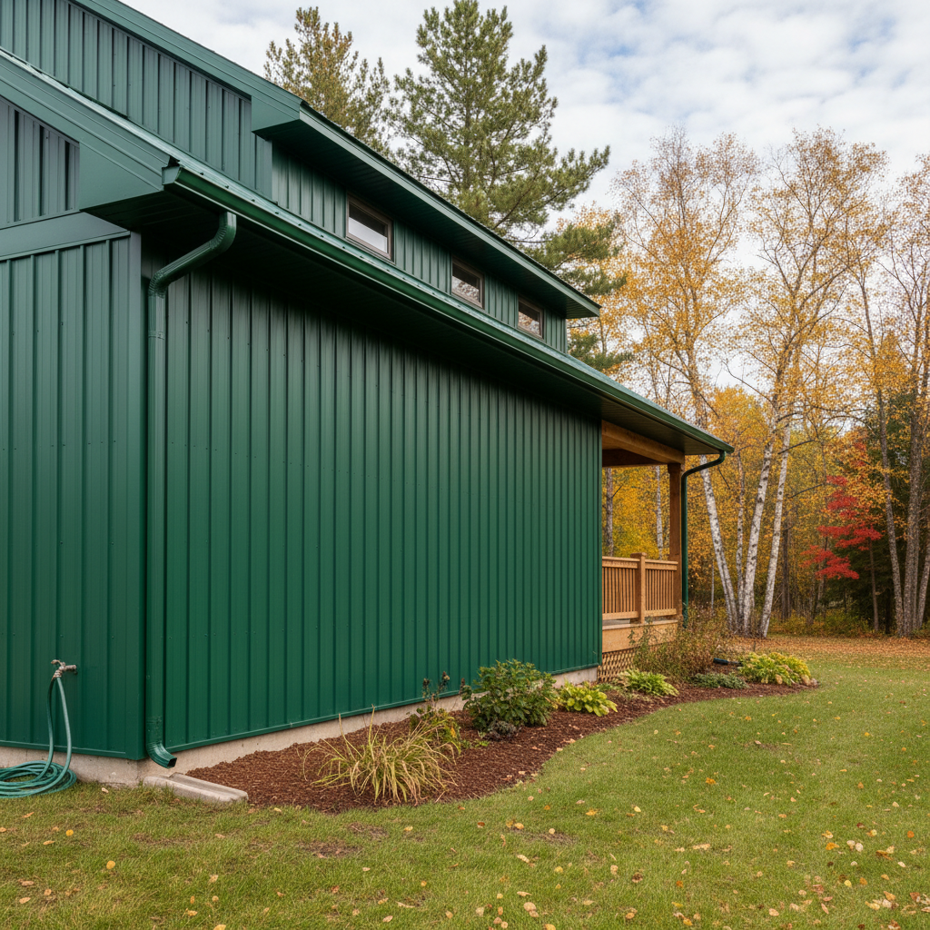Completed metal siding work at a residential property in Cloquet, MN