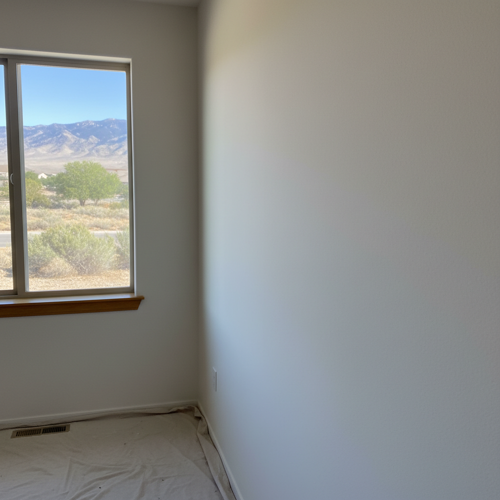 Completed drywall repair work at a residential property in Provo, UT