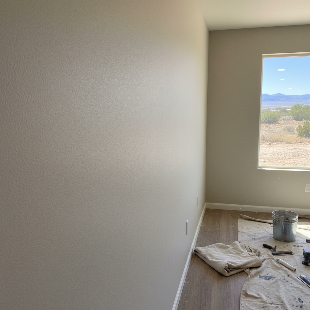 Completed drywall repair work at a residential property in West Jordan, UT