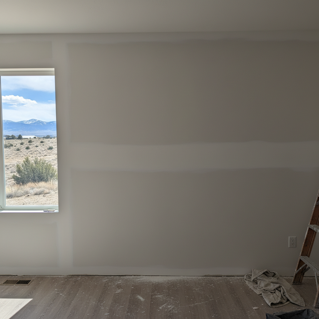 Completed drywall repair work at a residential property in Ogden, UT