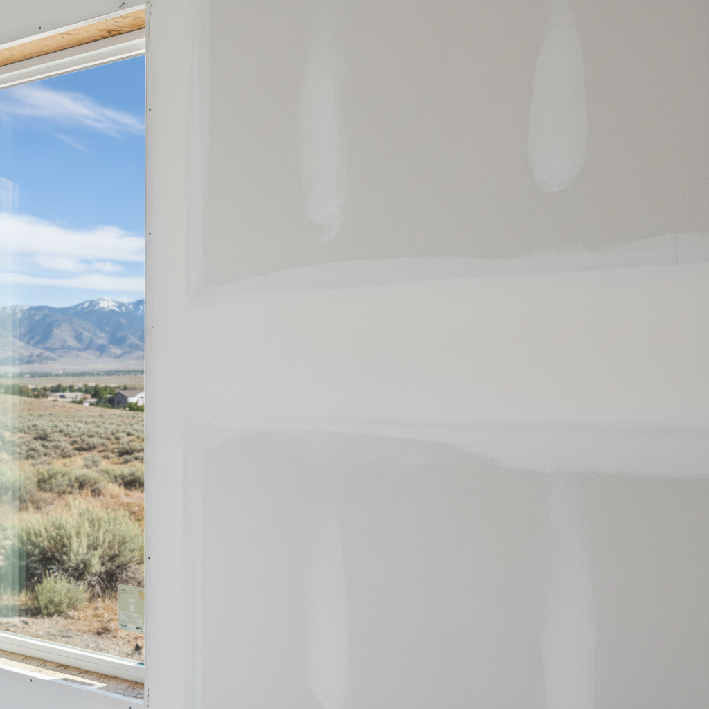 Completed drywall hanging work at a residential property in Ogden, UT