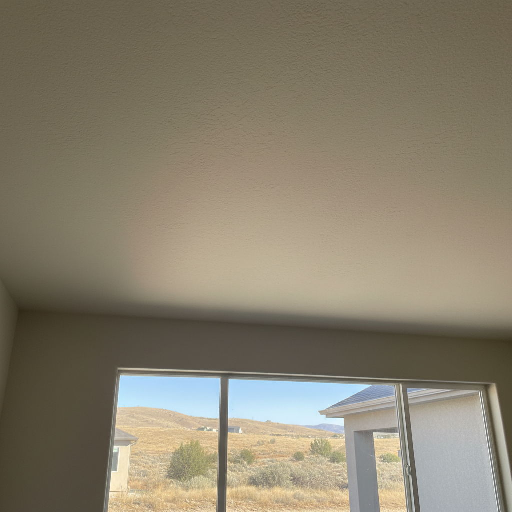 Completed ceiling drywall installation work at a residential property in South Jordan, UT