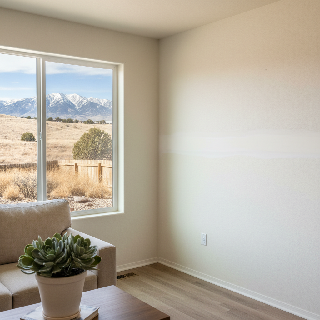 Completed drywall repair work at a residential property in South Jordan, UT