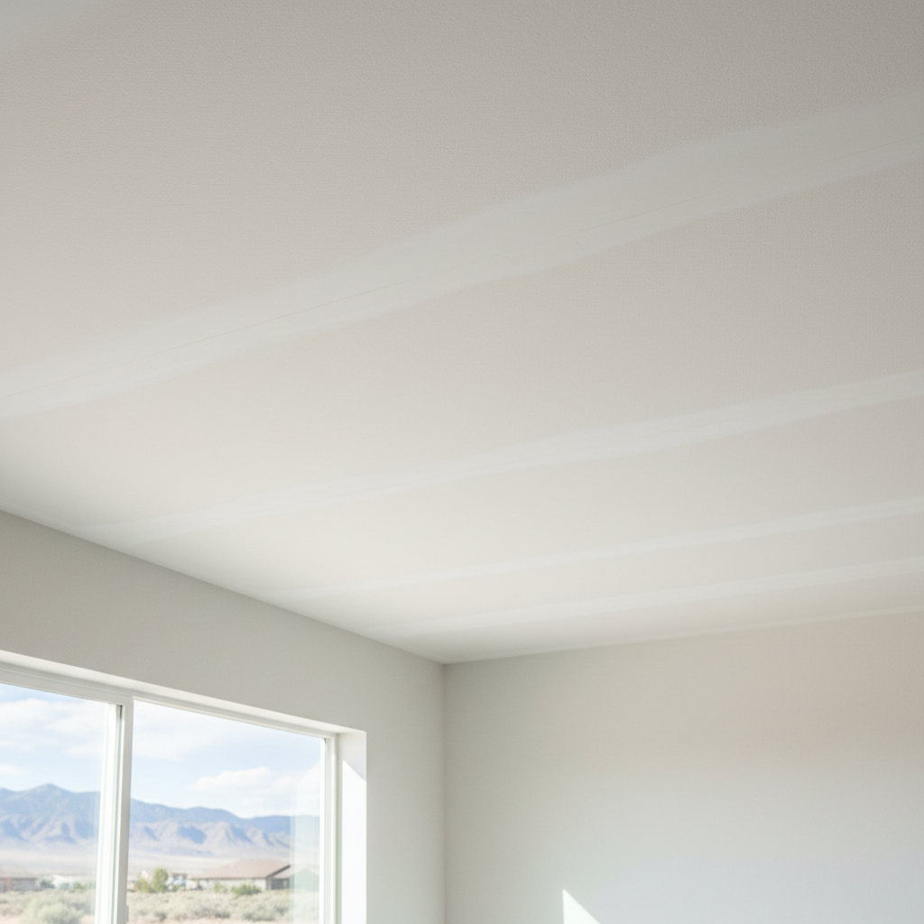 Completed ceiling drywall installation work at a residential property in Lehi, UT