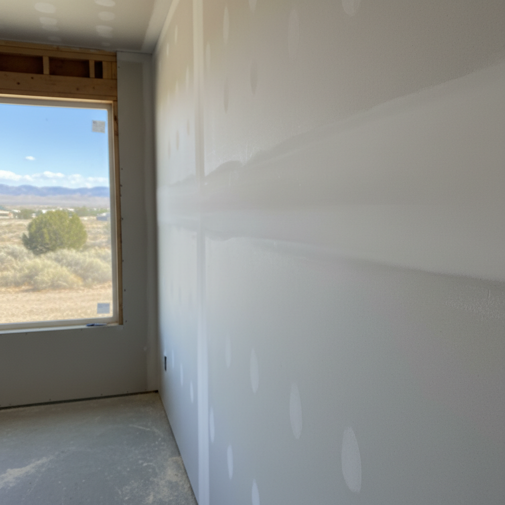 Completed sheetrock installation work at a residential property in Taylorsville, UT