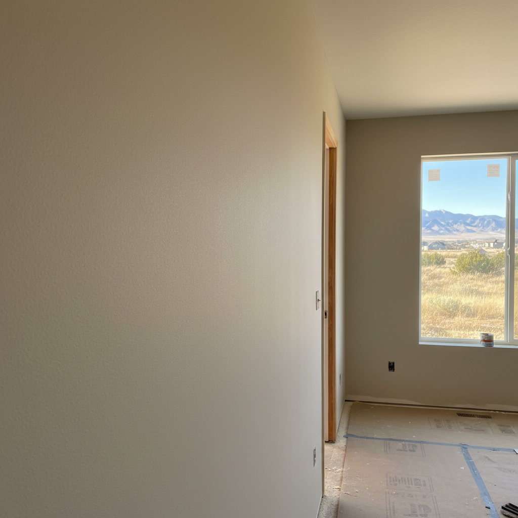 Completed sheetrock installation work at a residential property in Lehi, UT