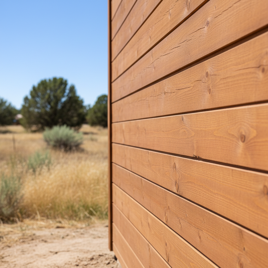 Completed wooden siding work at a residential property in West Jordan, UT