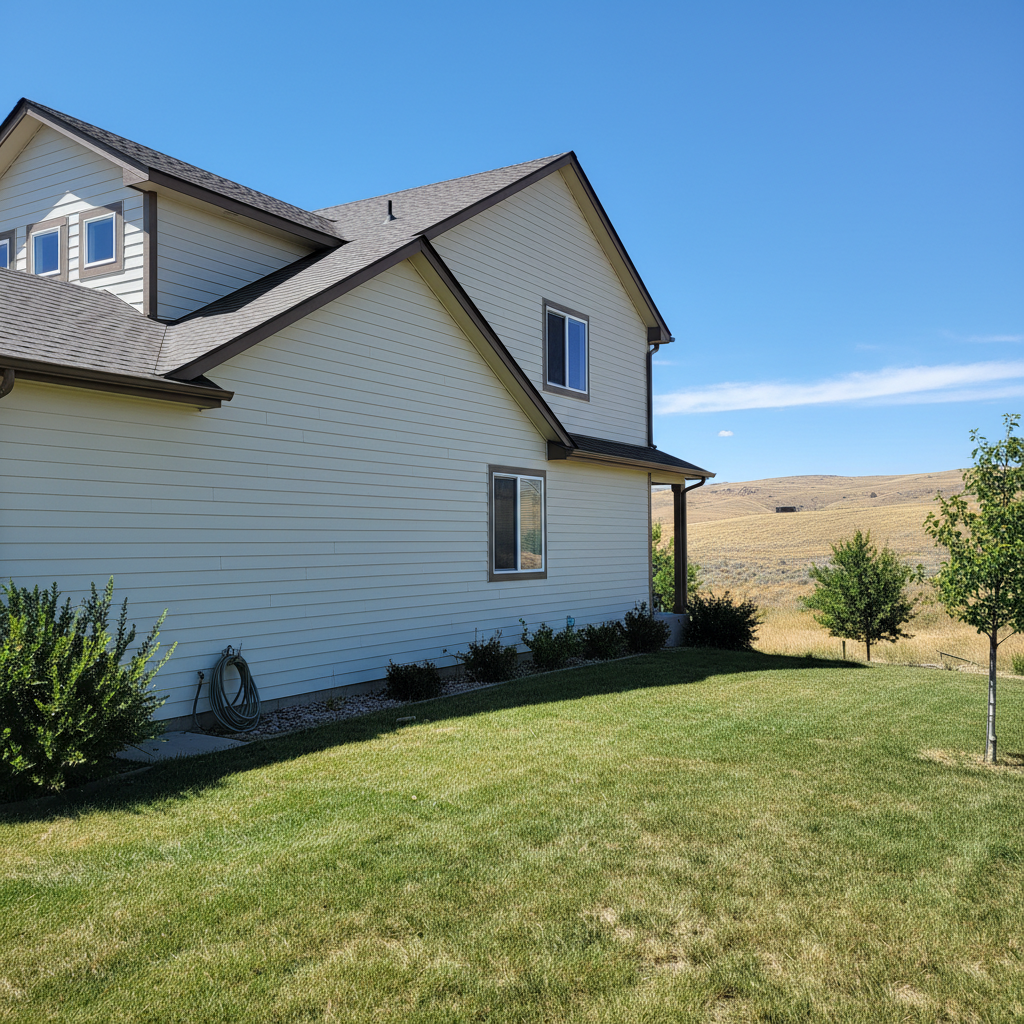 Completed siding cleaning work at a residential property in West Valley City, UT