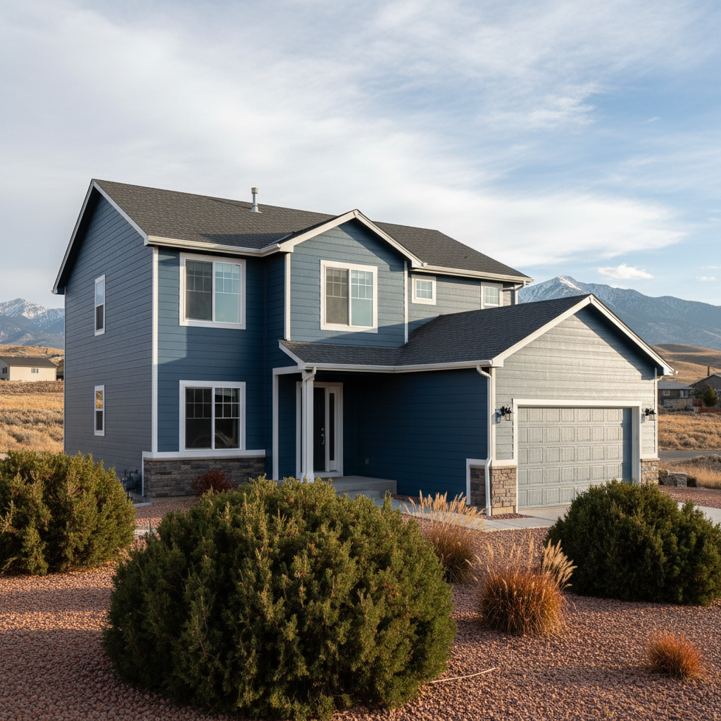 Completed james hardie siding work at a residential property in West Jordan, UT