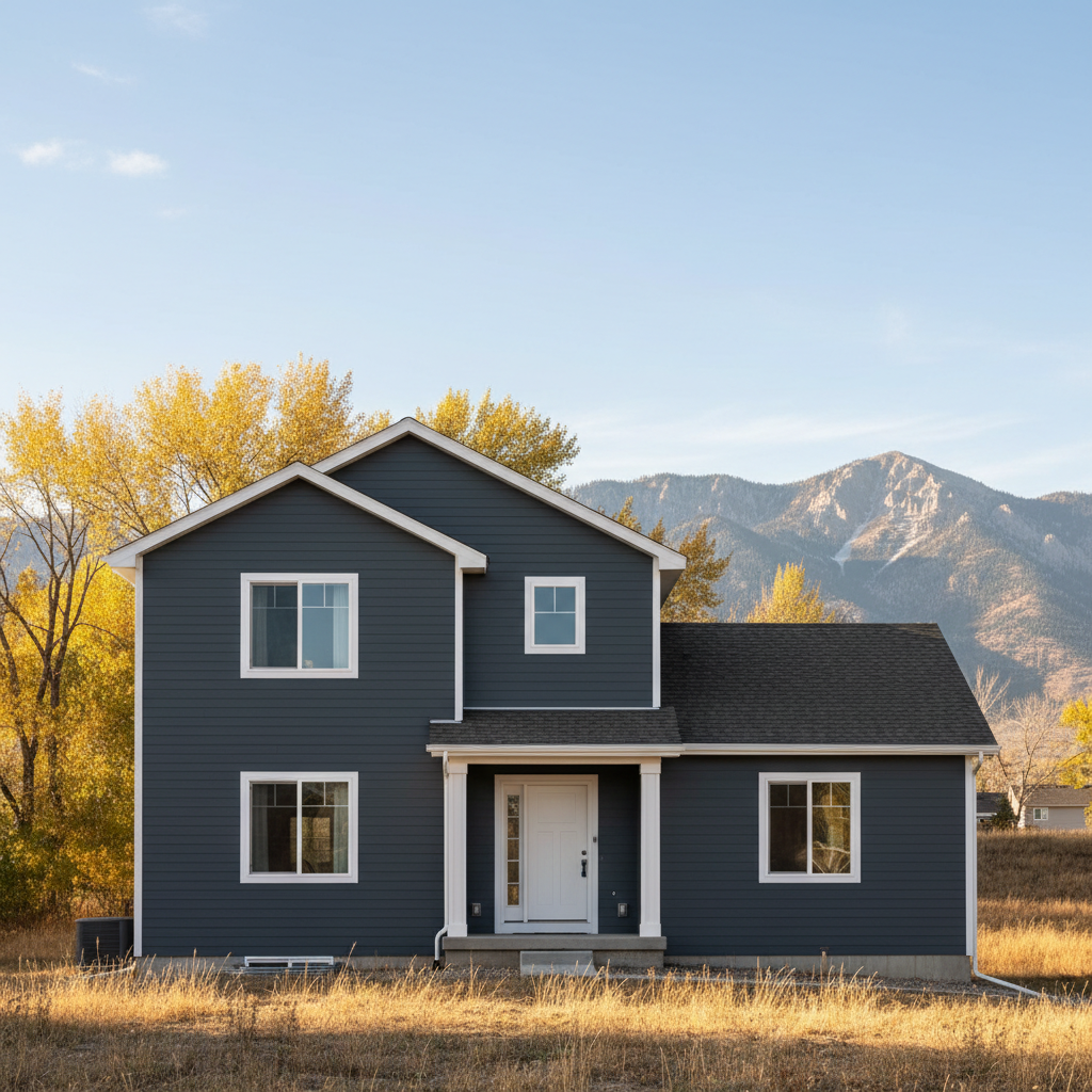 Completed vinyl siding installation work at a residential property in Provo, UT