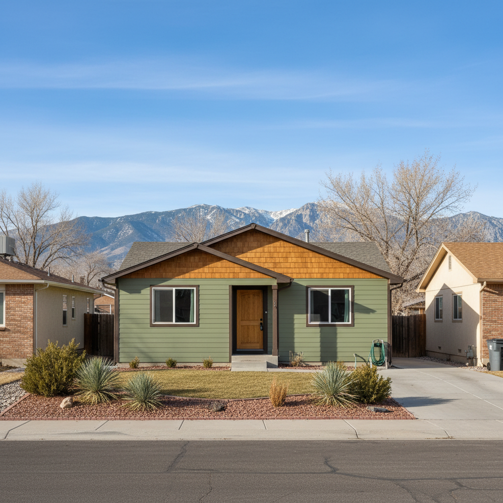 Completed wooden siding work at a residential property in West Jordan, UT
