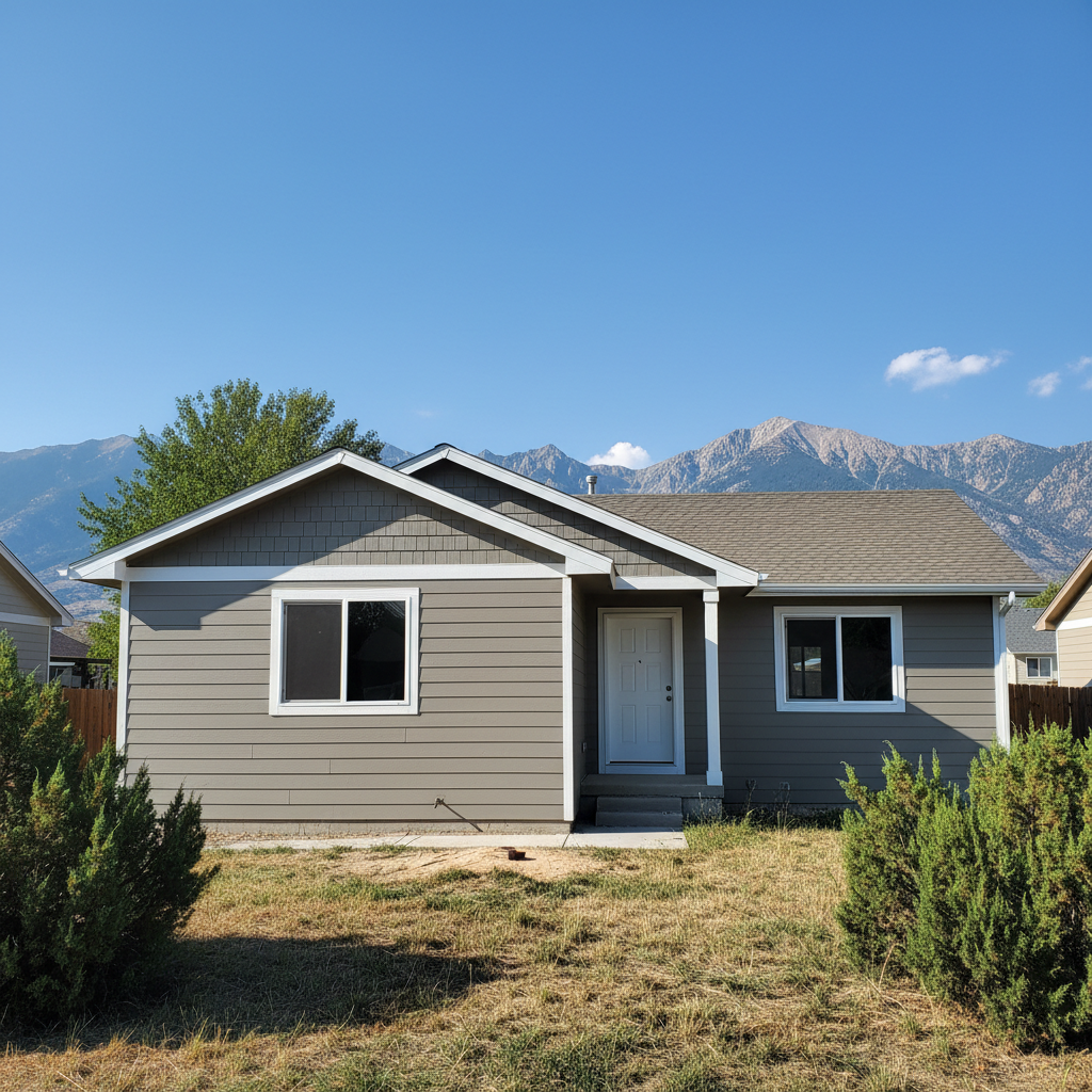 Completed siding removal work at a residential property in Orem, UT
